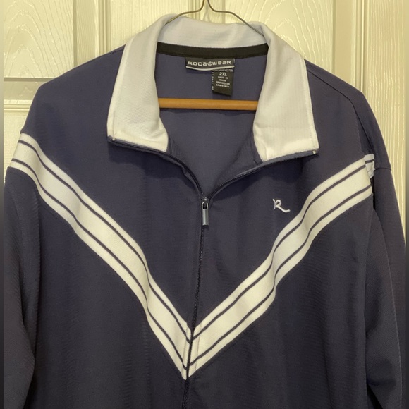 Men's Navy/White Rocawear Track Jacket - Picture 2 of 9